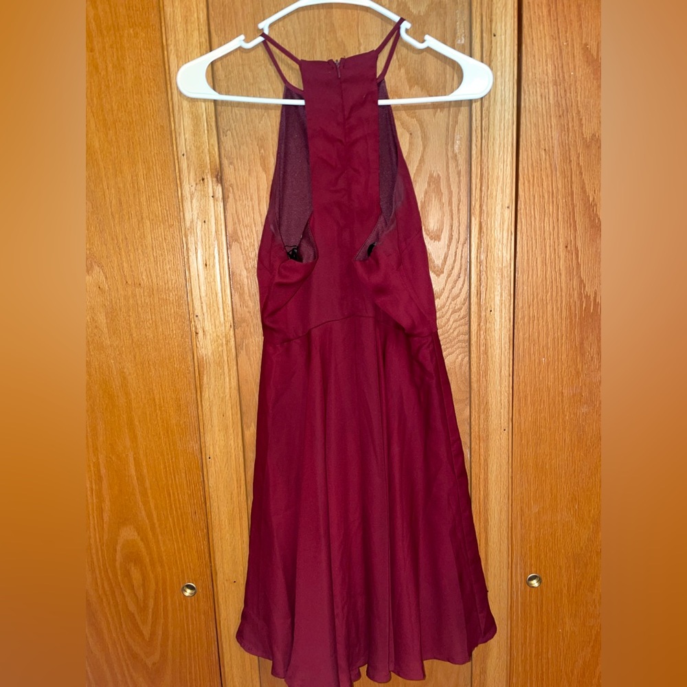 LULU’s maroon cocktail dress. Size small.
